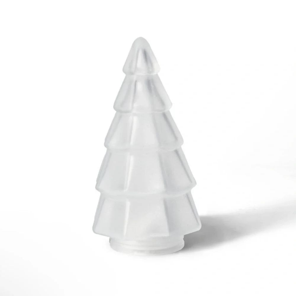 Glass LED Tree in Matte White from Target Bullseye Playground Holiday 2025, New!
